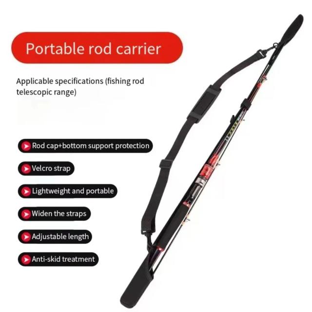 Alça de Suporte para Vara de Pesca Ajustável em Neoprene