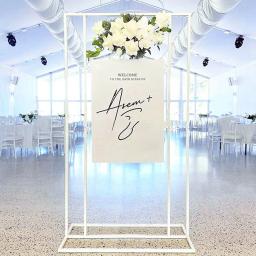 Sinal De Acrílico Branco Para O Arco De Exibição, Banner De Boas Vindas, Sinal De Nome, Loja, Logotipo, Suporte, Baby Shower, Ballon, Noivado, Festa De Aniversário - Image 1
