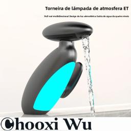 CHOOXIWU - Grande torneira de bacia LED 4 maneiras saída de água fria e quente fluxo de água de torneira pesada gera eletricidade - Image 2