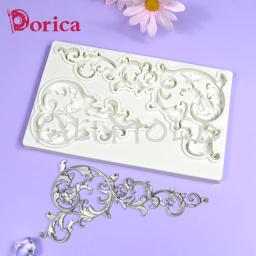 Molde Retro Relief Silicone para Chocolate Fondant, Molde De Argila De Resina, Ferramentas De Decoração Do Bolo Modelo DIY, Cozinha Bakeware - Image 4