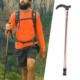 Bastão com alça ergonômica, comprimento de 2 seções, ajustável, estável, muleta antiderrapante, bengala de caminhada para homens e mulheres, camping - Image 3