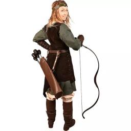 Medieval tiro com arco flecha titular manga traje acessório cinto de couro arco caça tiro hip quiver caso larp sacos para homem - Image 1