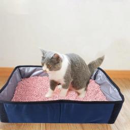 Caixa de areia à prova de vazamento dos acessórios do curso do gato para o curso e a movimentação com - Image 4