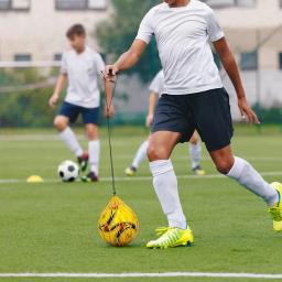 Solo Soccer Kick Trainer Bola De Futebol, Elastic Training Net, Equipamento De Treinamento Acessórios, Se Encaixa Bola Tamanho 3, 4, 5 - Image 5
