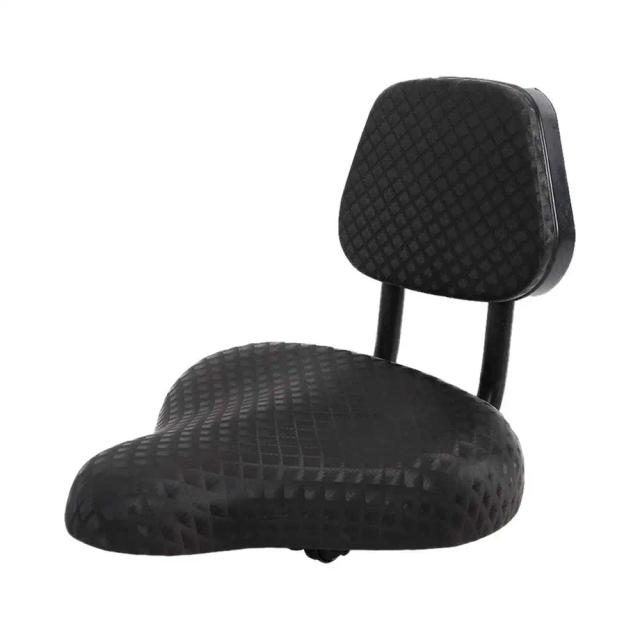 Assento de Bicicleta Flexível e Confortável com Encosto para Acessórios de Ciclismo em Viagens Diárias