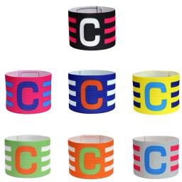 Elastic Soccer Captain Armband, braçadeira ajustável, jogador de futebol, esportes Capitão C Arm Band para jovens adultos - Image 1