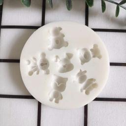 Silicone urso molde para a decoração do bolo, fondant, animal, sugarcraft, chocolate, cupcake, topper - Image 3