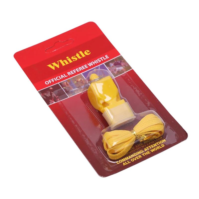 Apito de Árbitro de Esportes ao Ar Livre com Corda Pendurada, Futebol, Basquete, Corrida, Treinamento Esportivo, Embalagem, Papel, Cartão, 1Pc - Image 1