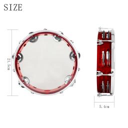 Orff-mão tambor com tom ajustável para crianças, instrumentos de percussão acessórios, novo modelo, orff, 8 polegadas - Image 6