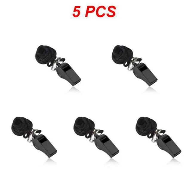 Apito Durável para Árbitro com Cordão - Som Alto e Claro, Ideal para Sobrevivência e Esportes, Disponível em Pacotes de 1, 5 e 10 Peças