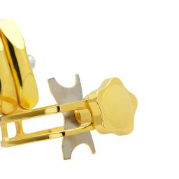 Alto saxofone bocal braçadeira Kit, ABS Metal bocal, Bare cobre oco clip, tampa protetora, acessórios de instrumento de sopro - Image 6