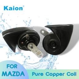 KAION MAZDA Caracol Chifre, Super Compacto Elétrico Tom Air Chifre, 12V, 108DB, 1 Par - Image 1