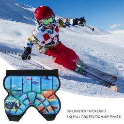 Equipamento de proteção para esportes de esqui infantil, patinação de rolo Hip Pad, calças anti-queda para crianças, skate butt pad - Image 3