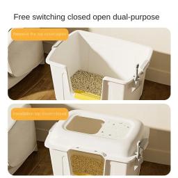 Super Grande Dupla Finalidade Lixo De Gato Bacia Cat WC Cat Suprimentos Aberto Anti Salpicos Extra Grande Excremento Drop-shipping - Image 3
