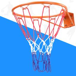 Conjunto de cesta de basquete infantil de 32cm, porta de parede montada, estrutura de aro sólido com 1 rede, 4 parafusos de expansão, cesta de basquete suspensa - Image 6