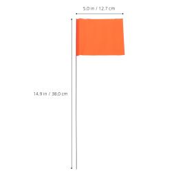 Paisagem Bandeira Signal Banner Pole, PVC Steel Wire, Marcação Bandeiras Marcadores, Gramado, 50 Pcs - Image 2