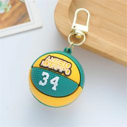 Mini Basketball Pendant Keychain para homens e mulheres, chaveiro estilo desportivo, porta-chaves do carro, acessórios para bolsas, lembrança dos fãs - Image 5