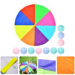Equipamento ao ar livre do arco-íris para adultos, jogos de paraquedas, brinquedo gigante, jogar guarda-chuva - Image 4