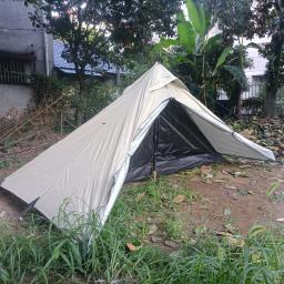 Ultraleve Trekking Pole Tent, 2 pessoas Barraca de Camping, Tenda Leve, Solo Camping Tent, Trekking Rod não está incluído, CZX-687 - Image 6