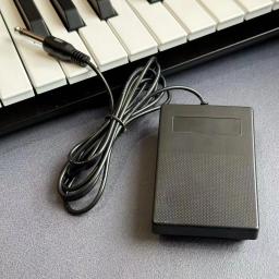 Pedal de sustentação compacto para teclados, pianos digitais, sintetizadores, máquinas de tambor, amortecedor universal, plugue de 1/4 '', 6.35mm, antiderrapante - Image 2