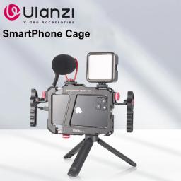 Ulanzi Lino Universal SmartPhone Cage Capa protetora com alça lateral para iPhone16 15 14 13 12 Pro Max Samsung Xiaomi OPPO - Image 1