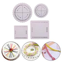 2/4 pçs disco/disco trança redonda quadrada kumihimo miçangas cabo bandeja placa diy corda trançada artesanal artesanato diy jóias desgin placa - Image 3