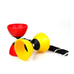 Engraçado chinês yoyo 3 rolamento diabolo conjunto varas de metal saco brinquedos para crianças adultos idosos brinquedo - Image 1