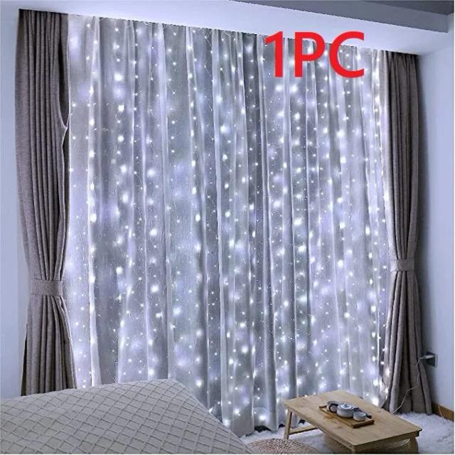 Cortina de Luzes LED com Controle Remoto USB para Decoração de Festas, Casamentos e Ambientes Aconchegantes