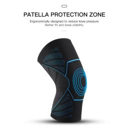 Joelheira de compressão esportiva, joelheiras ortopédicas de ajuste para trabalho, protetor de patela, vôlei, corrida, ciclismo, 1 peça - Image 4