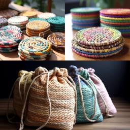 Fio De Palha De Raffia Natural Para Tricô, Linhas De Papel, Saco De Sunhat De Malha À Mão DIY, Corda De Embrulho, Presente Do Partido, 100m por Rolo - Image 4