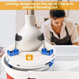 Ferramenta de grampo de roda de cerâmica máquina de cerâmica braçadeira e arte cerâmica ferramenta de reparo de cerâmica ensino turntable braçadeira para iniciantes de cerâmica - Image 3