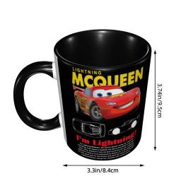 Eu sou relâmpago carros Mcqueen café copo, caneca clássica bonito dos desenhos animados do carro, presente - Image 3
