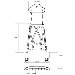6 cordas de guitarra trapézio tailpiece ponte para archtop jazz guitarra peças reposição chrome & ouro acessórios tailpiece - Image 2