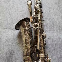 Saxofone com Bocal Copiar, JK SX90R, Black Nickel, Silver Alloy, Sax alto Latão, Instrumento Musical, Copiar, Alemanha - Image 6