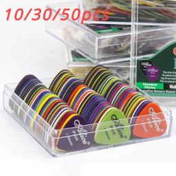Palhetas para guitarra elétrica acústica, 10/30/50 peças de espessura 0.96mm, acessórios para guitarra, baixo elétrico acústico, pic, palheta medidora - Image 1