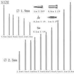 Saxofone soprano Repair Tools, Sax Reparação Tool Kit, Aço Sax Acessórios, Woodwind Instrumento Peças de Reposição, 57Pcs - Image 3