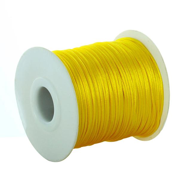 Fio de Nylon Colorido para Artesanato DIY, 1.5mm, 80 Jardas, Ideal para Ornamentos e Acessórios de Vestuário