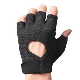 Luvas de ciclismo meio dedo para adultos, antiderrapante, respirável, amortecedor, bicicleta, esportes ao ar livre, equitação, fitness, 1 par - Image 1