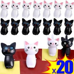 2/20 pçs clipes de vedação de alimentos em forma de gato clipe de mesa de escritório foto mensagem lanche pão reutilizável selador grampos saco de armazenamento em casa braçadeiras - Image 1