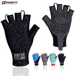 Darevie-Luvas de Ciclismo Respiráveis, Pro Light, Macio, Fresco Seco, Metade do Dedo, Anti Slip, À Prova de Choque, Bicicleta, MTB, Estrada - Image 1