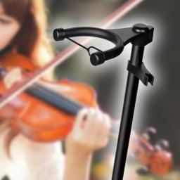 FL-13D Suporte de violino, estrutura de travamento automático, altura ajustável, tripé dobrável, suporte de arco para guitarras, baixo - Image 2