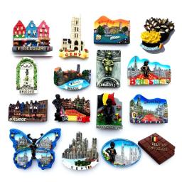 Ímãs de geladeira decorativos para geladeira, adesivos decorativos, artesanato resina, gesso, Bélgica, Bélgica, Rotterdam, Paris, lembrança - Image 1