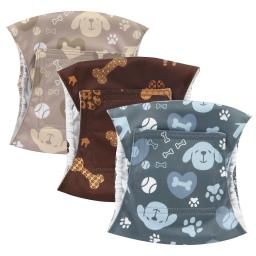 Fraldas ajustáveis de barriga, Fralda de cachorro para cães machos, Calça Reutilizável Lavável Pet Underwear para cães pequenos - Image 5