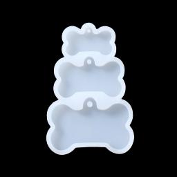 Molde De Silicone Em Forma De Osso Para Tag De Cão Pingente, Chaveiro Fazendo Ferramentas, Molde De Resina Epóxi, Artesanato De Jóias DIY - Image 5