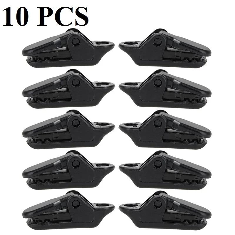 10-100 pces vendendo tendas toldo vento corda braçadeira toldos tendas de plástico acessórios acampamento ao ar livre à prova de vento tenda clipe de crocodilo - Image 1