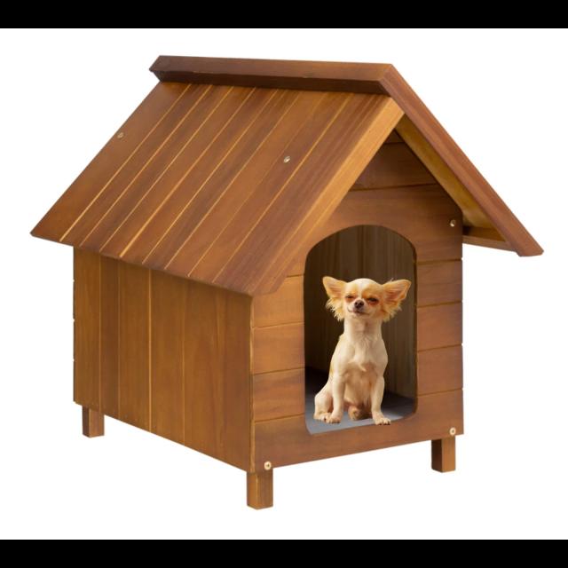 Casa de Madeira Cerejeira para Cachorros: Refúgio Confortável para Pets Pequenos