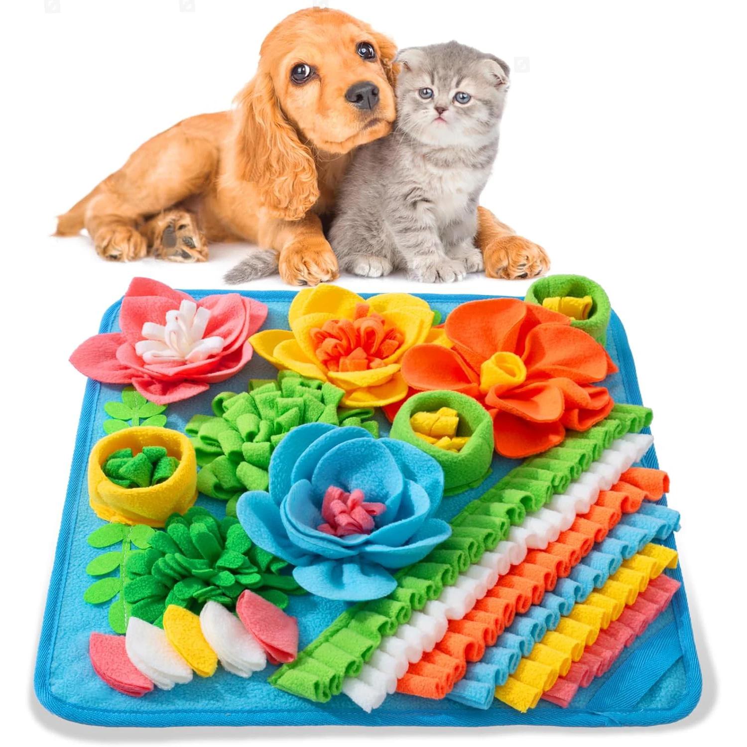 Tapete de cheirar para cães Anti-asfixia Slow Food Mat Ferramenta de caminhada para cães indoor Ansiedade Release Energy Cobertor de caça ao tesouro - Image 1