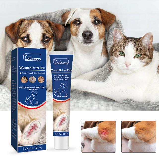 Gel Hemostático para Pets Stop Bleeding - Eficaz em Cortes e Feridas, 20ml