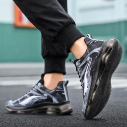 Tênis de Basquete Masculino Moderno, com Amortecimento a Ar, Confortável e Antiderrapante, Respirável e Absorvente de Impacto, Ideal para Atividades ao Ar Livre Masculinas - Image 4