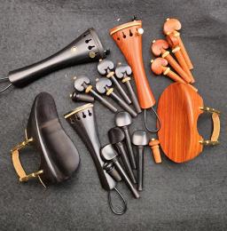 Viola Peças Acessórios Set, Up Well Chinrest Pegs, Tailpiece Endpin com braçadeira, cauda Gut, afinador fino, 15-16" - Image 1